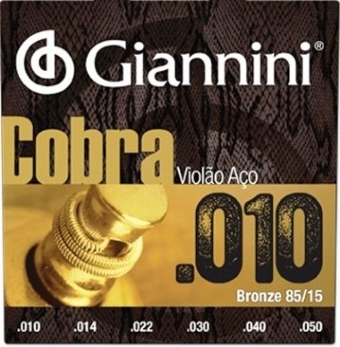 Encordoamento Violao Giannini Cobra 010 Aço GEEFLE  Bronze Cod 5949