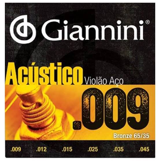 Encordoamento Violao Giannini Acustico 009 GESWAL  5923