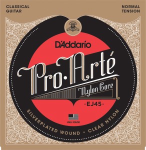 Encordoamento Violão Nylon Daddario Ej45 Pro Arte Tensao Media