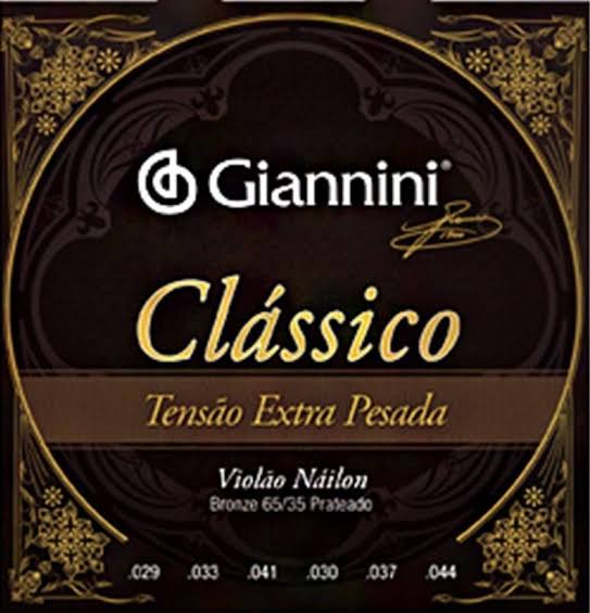 Encordoamento Violão Giannini Classico GENWXPA Nylon Extra Pesada 5937