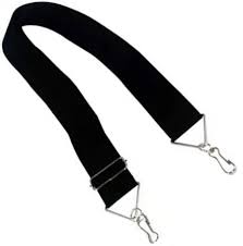 Talabarte Spanking Nylon Preto Bumbo 2 Ganchos