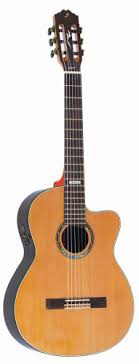 Violao Strinberg Valencia CE55SC Classico Cutaway Eletroacustico Nylon Natural Tampo Maciço Afinador