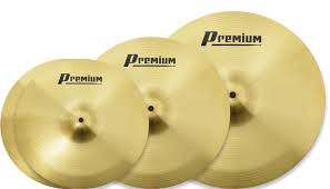 Kit Prato Premium Cymbal 14 Hi Hat 16 Ataque 20 Conduçao