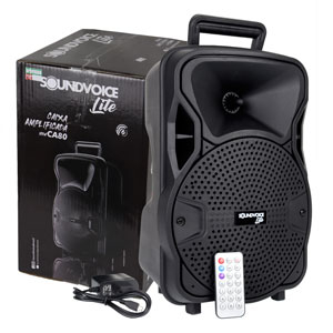 Caixa Ativa SoundVoice Lite 8 CA-80 8P 60 WRMS Bluetooth USB Sd