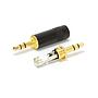 Plug P2 Metal Stereo Preto Gold 13095