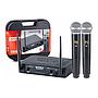 Microfone Sem Fio Vokal DVS100DM Duplo Mao UHF