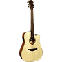 Violao Lag Tramontane T70DCE CTW Folk Cutaway Eletroacústico Aço Tampo Maciço Natural Afinador